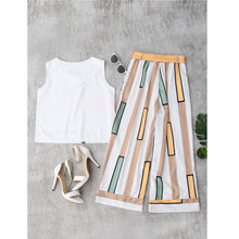 Load image into Gallery viewer, Striped Tank Top &amp; Belted Pants (2 Piece Set)