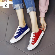Load image into Gallery viewer, Two Tone Canvas Sneakers