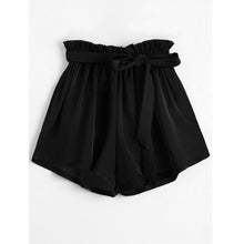 Load image into Gallery viewer, Belted Loose Elastic Waist Shorts