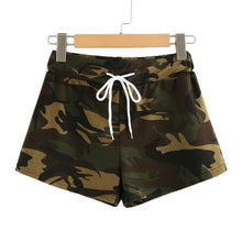 Load image into Gallery viewer, Camouflage Drawstring Waist Shorts