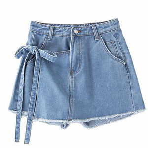Denim Skirt Shorts