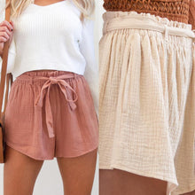 Load image into Gallery viewer, Sashed High Waist Shorts