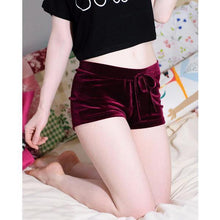 Load image into Gallery viewer, Satin Velvet Shorts
