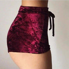 Load image into Gallery viewer, Satin Velvet Shorts