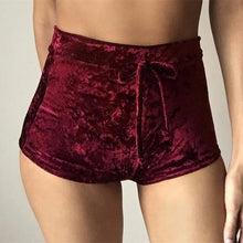Load image into Gallery viewer, Satin Velvet Shorts