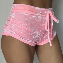 Load image into Gallery viewer, Satin Velvet Shorts