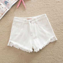 Load image into Gallery viewer, Shredded Hem Denim Shorts