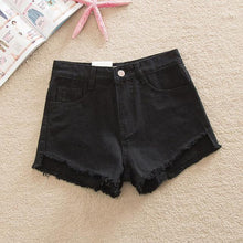 Load image into Gallery viewer, Shredded Hem Denim Shorts