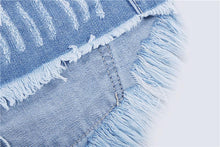 Load image into Gallery viewer, Shredded Star Denim Shorts
