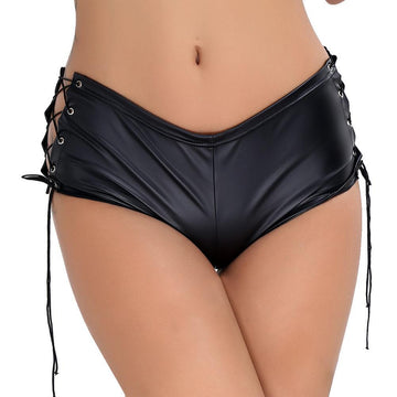 Size Lace-Up Shorts