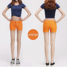 Load image into Gallery viewer, Solid Color Denim Shorts