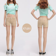Load image into Gallery viewer, Solid Color Denim Shorts