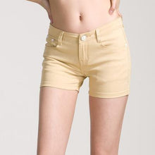 Load image into Gallery viewer, Solid Color Denim Shorts