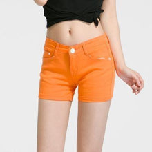 Load image into Gallery viewer, Solid Color Denim Shorts