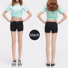 Load image into Gallery viewer, Solid Color Denim Shorts