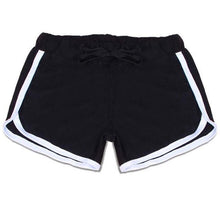Load image into Gallery viewer, Striped Elastic &amp; Drawstring Waist Shorts