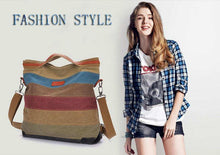 Load image into Gallery viewer, Striped Canvas Bag
