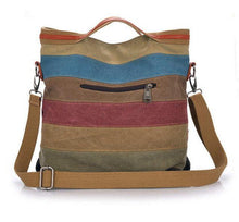 Load image into Gallery viewer, Striped Canvas Bag