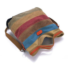 Load image into Gallery viewer, Striped Canvas Bag