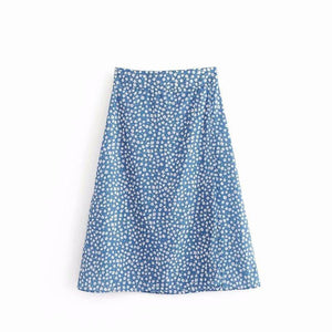 A-Line Tiny Flower Skirt