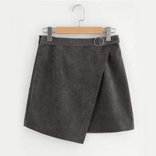 Load image into Gallery viewer, Asymmetric Corduroy Skirt