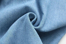 Load image into Gallery viewer, Bow Tied Elastic Waist Denim Skirt
