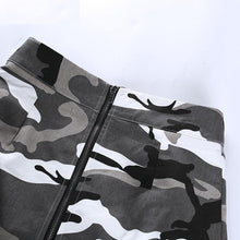 Load image into Gallery viewer, Camouflage Zipper Mini Skirt