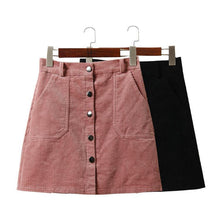 Load image into Gallery viewer, Corduroy Mini Skirt