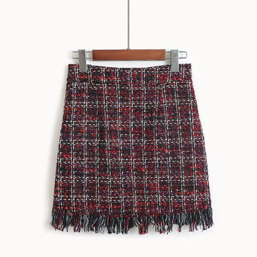 Frilled Hem Mini Skirt
