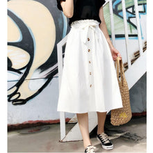 Load image into Gallery viewer, Midi Knee Length Button-Up Skirt