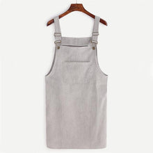 Load image into Gallery viewer, Overall Corduroy Skirt