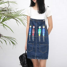 Load image into Gallery viewer, Overall Denim Skirt