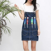 Load image into Gallery viewer, Overall Denim Skirt