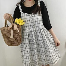 Load image into Gallery viewer, Overall Plaid Skirt
