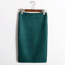 Load image into Gallery viewer, Pencil Suede Skirt