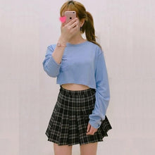 Load image into Gallery viewer, Plaid Mini Skirt