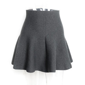 Pleated High Waist Mini Skirt