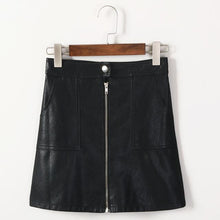 Load image into Gallery viewer, PU Leather Mini Skirt