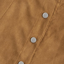 Load image into Gallery viewer, Scallop Hem Suede Skirt