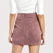 Load image into Gallery viewer, Solid Corduroy Bodycon Skirt