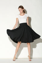 Load image into Gallery viewer, Solid High Waist Skirt