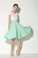 Load image into Gallery viewer, Solid High Waist Skirt