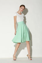 Load image into Gallery viewer, Solid High Waist Skirt