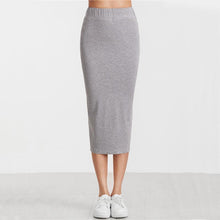 Load image into Gallery viewer, Solid Pencil Elastic Waist Skirt