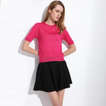 Load image into Gallery viewer, Solid Pleated Mini Skirt