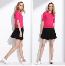 Load image into Gallery viewer, Solid Pleated Mini Skirt