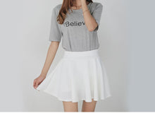 Load image into Gallery viewer, Solid Pleated Mini Skirt