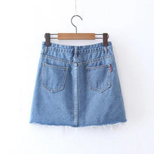 Load image into Gallery viewer, Striped Denim Skirt