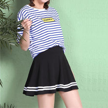 Load image into Gallery viewer, Striped Mini Skirt
