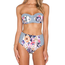 Load image into Gallery viewer, Floral Push Up Bikini Set